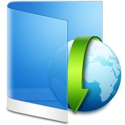 Folder Blue Downloads