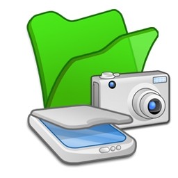 Ordner-grüne Scanner-Kameras