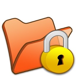 Folder Orange Locked