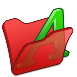 Folder Red Font1