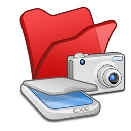 caméras de scanners rouge dossier