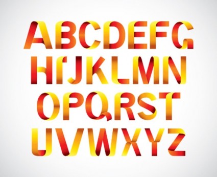 글꼴 디자인 시리즈 벡터