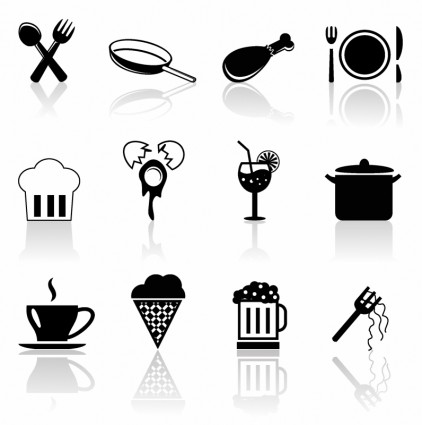 set di icone alimenti