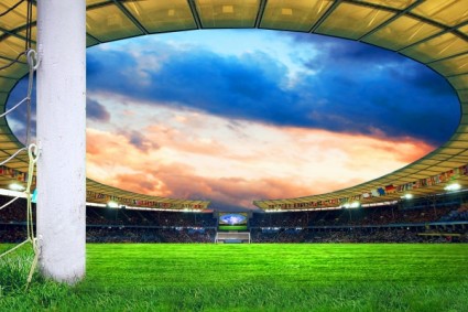 imagen de alta definición de campo de fútbol