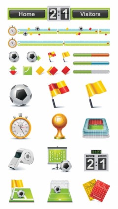 vector de icono de tema de fútbol