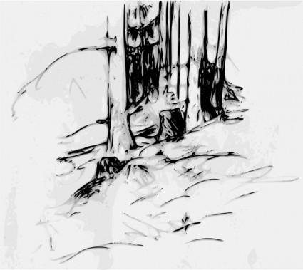 floresta árvores oberzeiring2004 clip-art