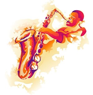 ehemalige Saxophon Spieler Vektor