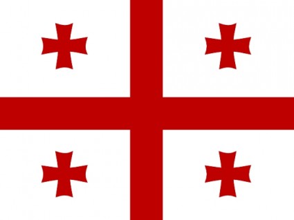 ehemaligen UdSSR Flagge Georgiens ClipArt