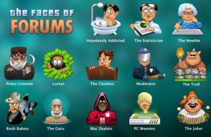Forum Gesichter Symbole Icons pack