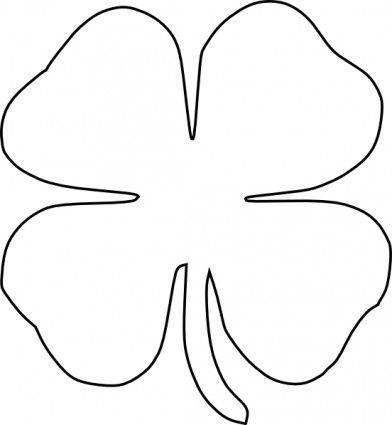 four leaf clover vector clipart