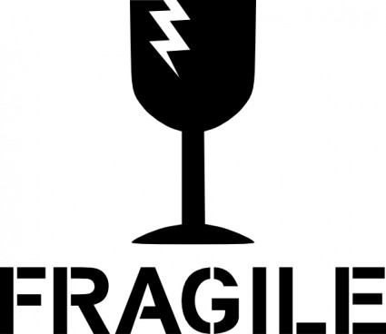 sinal frágil clip-art