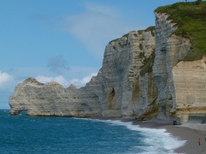 フランスの崖の岩