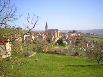 Франция пейзаж деревня