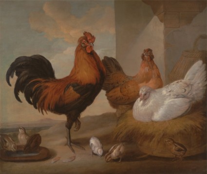 Francis barlow peinture huile sur toile