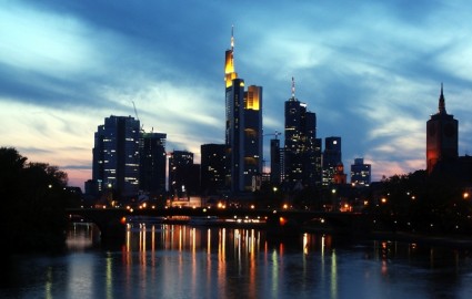 Frankfurt Deutschland Wolkenkratzer