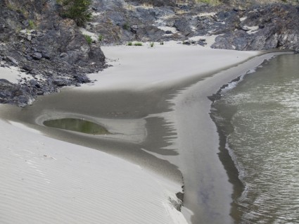 フレーザー川川の砂砂