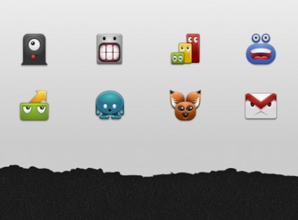 Бесплатные android x монстр иконы иконы pack
