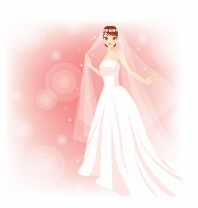 gratis bella sposa nell'illustrazione vettoriale nozze