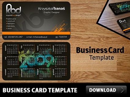 kartu bisnis gratis template psd