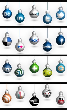 Free Christmas social icons