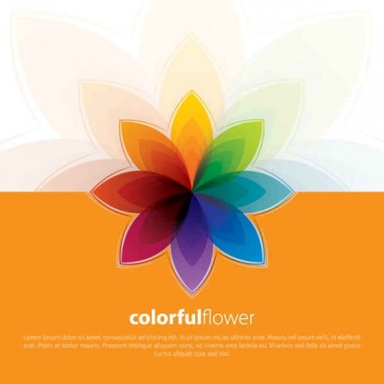 vektor gratis warna-warni bunga