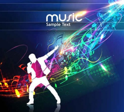 Musica MP3 gratis cool vector plantillas