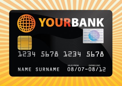 cartão de crédito livre vector