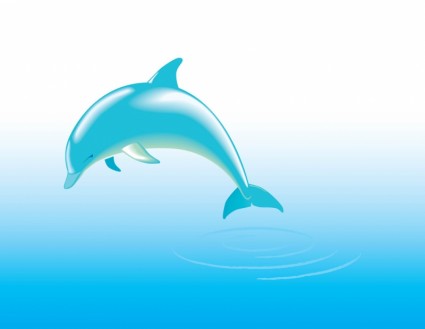 бесплатно Дельфин вектор