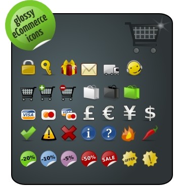 Kostenlose e-Commerce Icons Icons pack