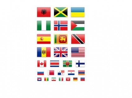 Bendera gratis ikon ikon paket