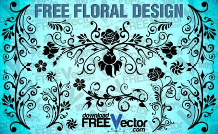 Desain floral gratis
