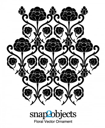 Free vector floral ornament