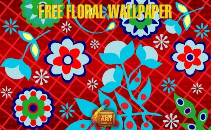 papel de parede floral grátis