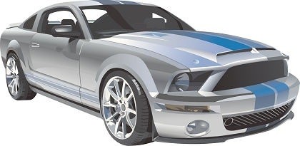 Free Ford Mustang Racing Vector