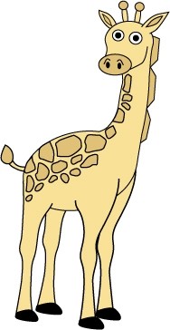вектор свободных Жираф