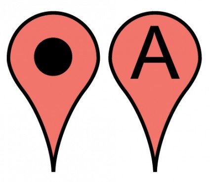 ícone de ponteiro de mapas do google grátis