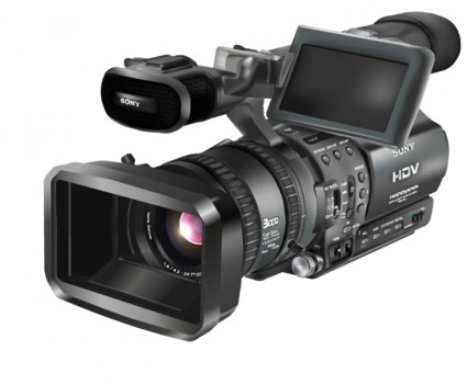 vector de cámara de vídeo gratis hdr fx1