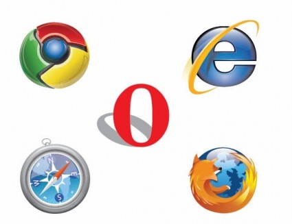 Kostenlose ie Chrom Firefox Safari Oper Logo Vektor