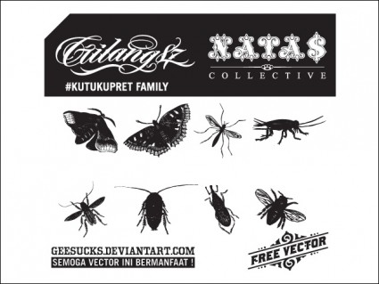 gratuit insectes vecteurs