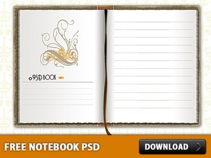 notebook gratis psd