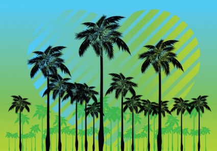gratis palm pohon vektor