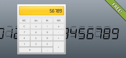 Free Psd Fully Layered Calculator
