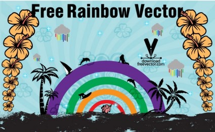 vettoriali gratis arcobaleno