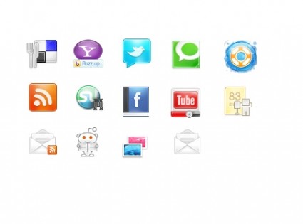 Kostenlose social Media Icons Icons pack