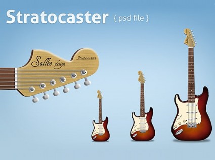 Kostenlose Stratocaster-Psd-Datei