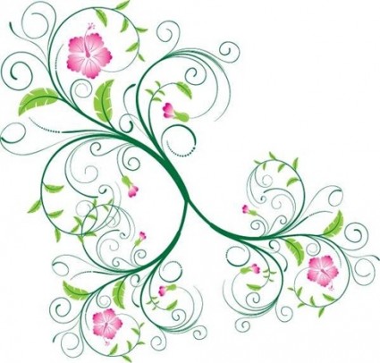 vector floral swirl gratuit