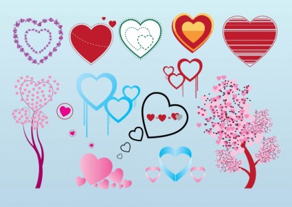 đồ họa vector miễn phí valentine trái tim
