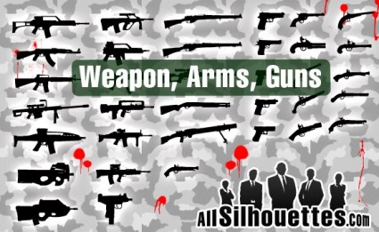 vecteur libre armes et armes à feu