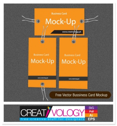 無料のベクターの商務カード モックアップ