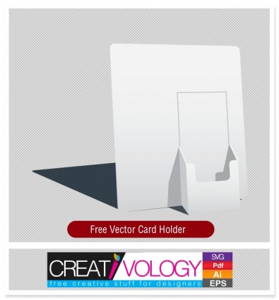 無料ベクトル カード ホルダー